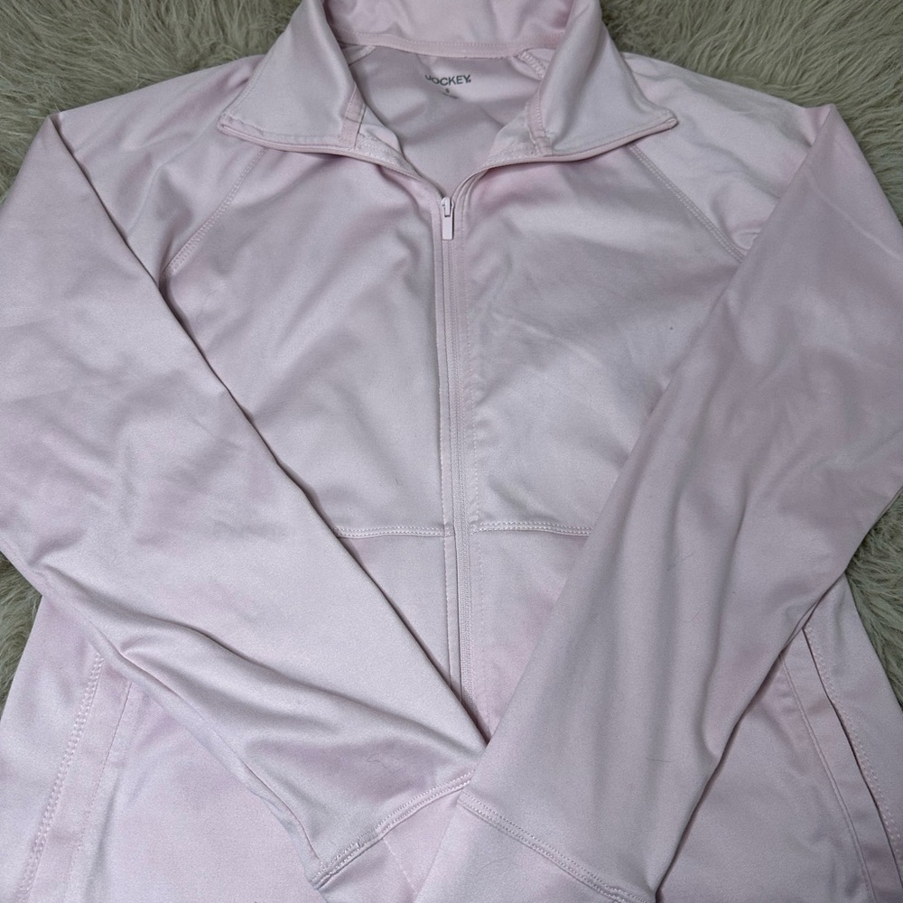 Jockey Light Pink Full-Zip Bomber Jacket🎀